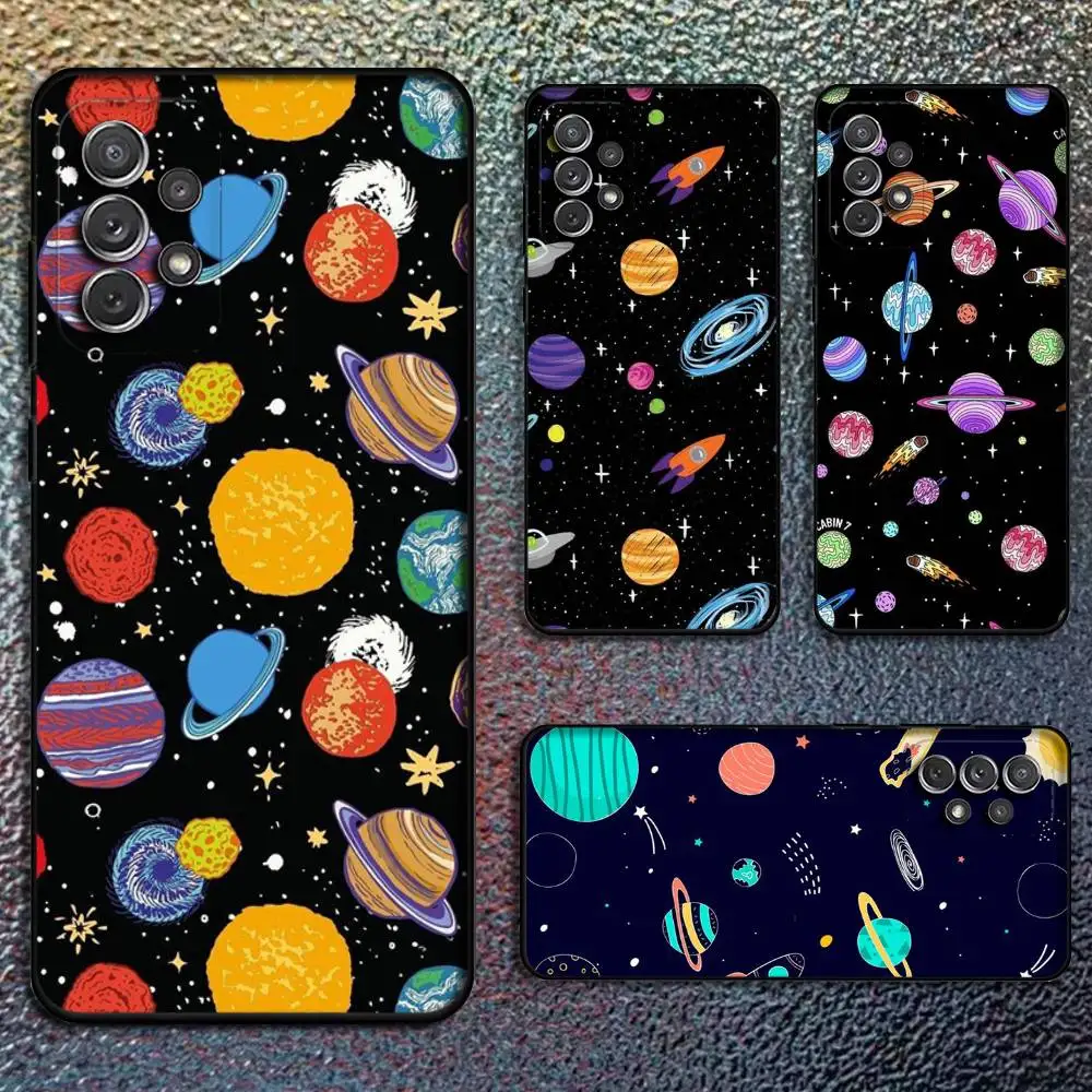 

Happy Planet Colorful Phone Case For Samsung S25,S24,S21,S22,S23,S30,Ultra,S20,Plus,Fe,Lite,Note,10,9,5G Black Cover