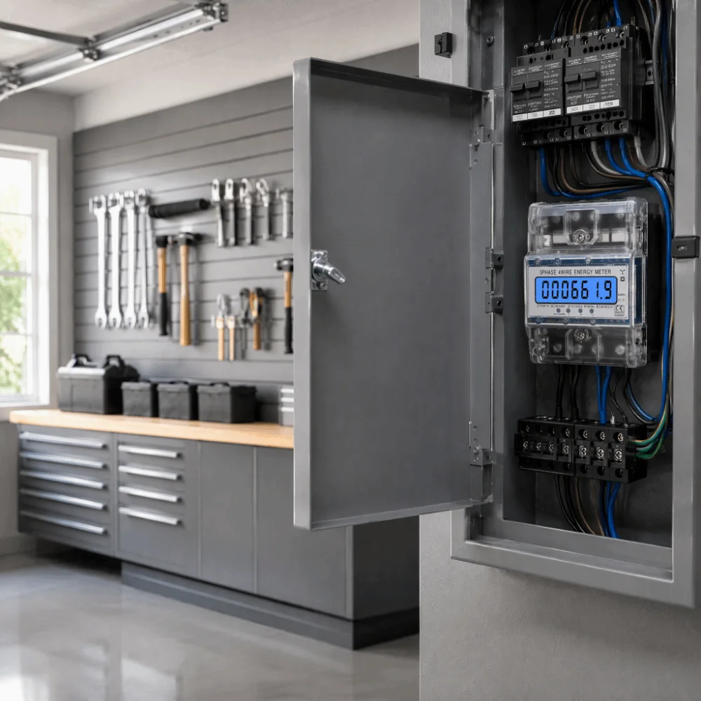 3 Phase 4 Wire Three Phase Energy Meter Backlit LCD Display DIN Rail Installation Digital Power Meter 5-80A 10 to 100A