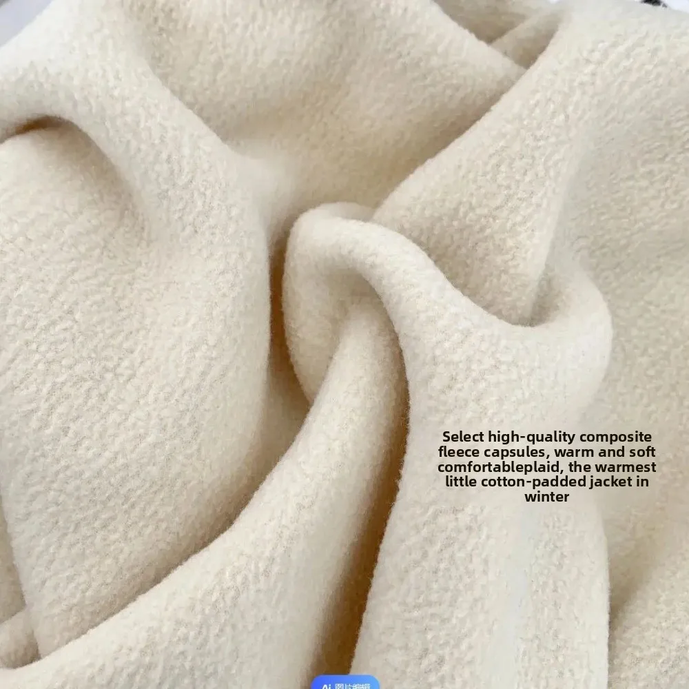 Unisex Adjustable Plush Hood with Drawstring Neck Guard Hat Windproof Mask Integrated Hood Windproof Cold-proof Warm Cap