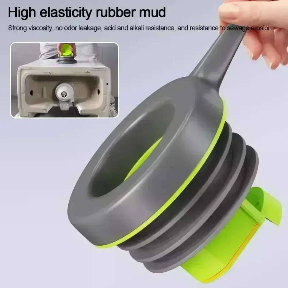 

Toilet Flange Sealing Ring with Backflow Check Valve for Efficient Drainage Leak Proof Proof Fits 100 110mm Pipes