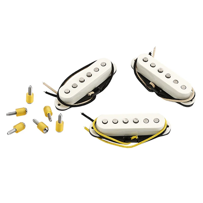 

FSTE-3-In-1 Guitar Accessories Set-White 69 Sound Hole Pickup With Tuner And Capo