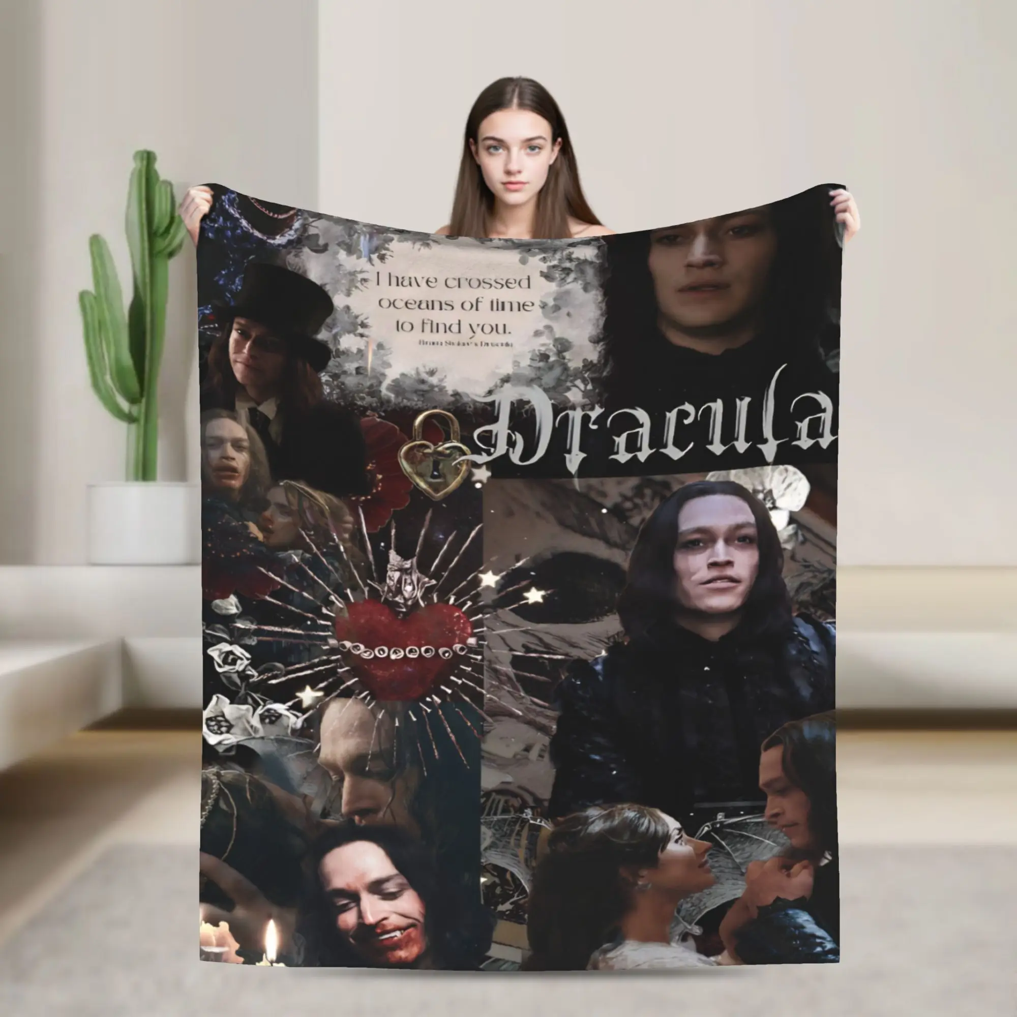 Dracula A Love Tale Blankets Flannel  Multifunction Lightweight Thin Throw Blanket for Bedroom Rug Piece