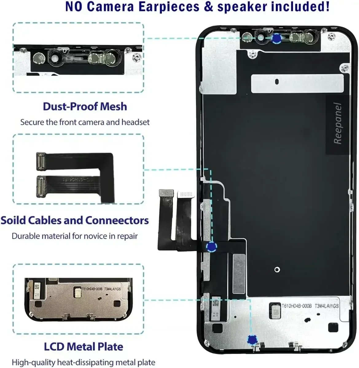 Touch Screen digitador Assembly para iPhone 11, substituição Display LCD, AAA + 100% OLED Pantalla