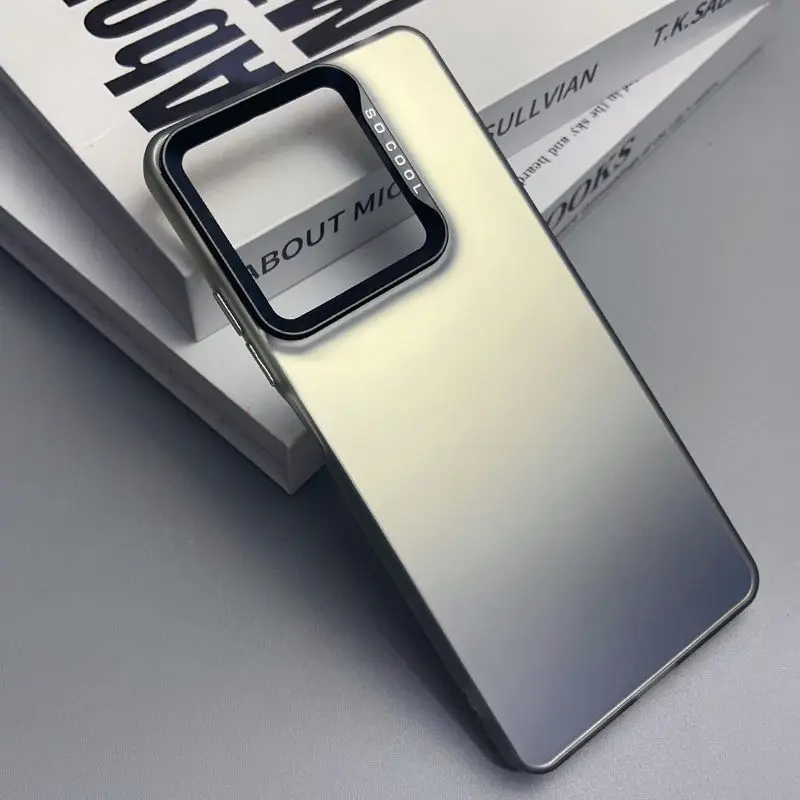 Per Xiaomi Redmi Note 13 custodia Xiaomi Redmi Note13 Pro Note 13 5G custodia per telefono Luxury Metallic Aurora Skin Matte Hard Cover