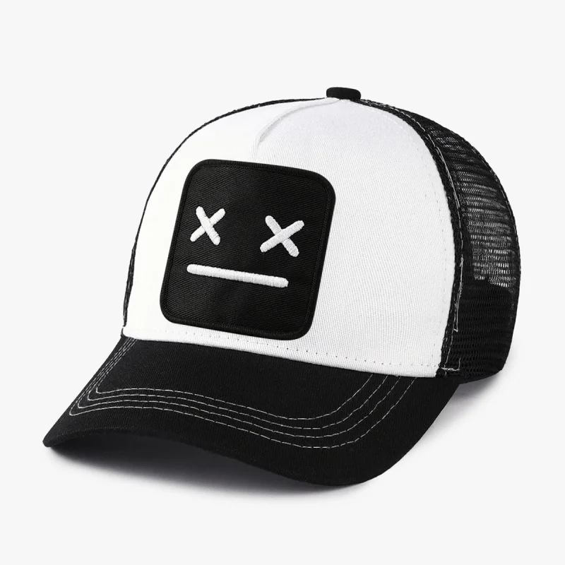 Amazon Foreign Trade New One-Piece Dropshipping Men and Women Embroidered Mesh Cap Baseball Cap Outdoor Duckbill Cap Versatile