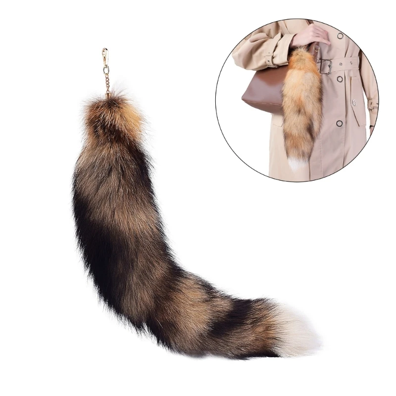 

Plush Tail Keychain Tail Keyring Pendant Animal Tail Key Holder Purse Bag Charm Keychain Pendant Accessory for Women