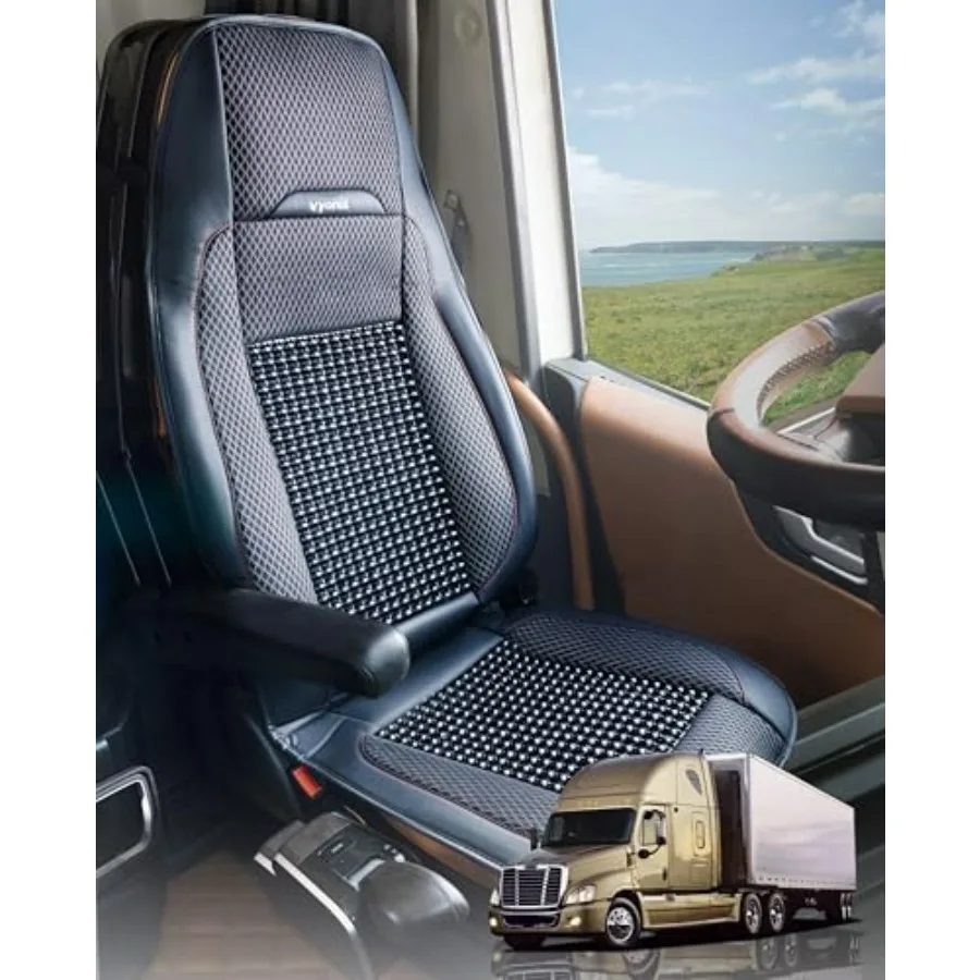 

Чехлы на сиденья для грузовиков с бисерной отделкой, охлаждающие подушки для сидений с поддержкой спины, универсальные чехлы от пота для грузовиков, подходят для Volvo