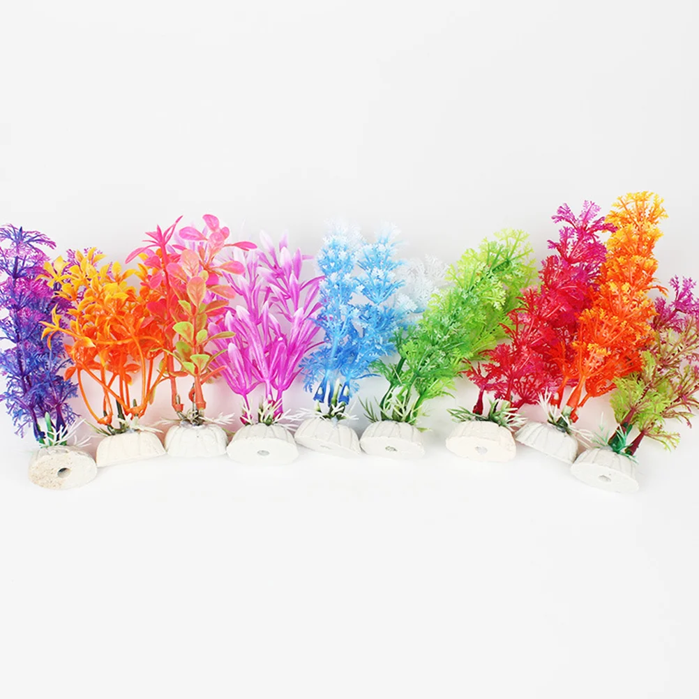 

16Pcs Fish Tank Artificial Water Grass Lifelike Aquarium Plants Decoration Fresh Saltwater Landscape Simulation Natural Ornament