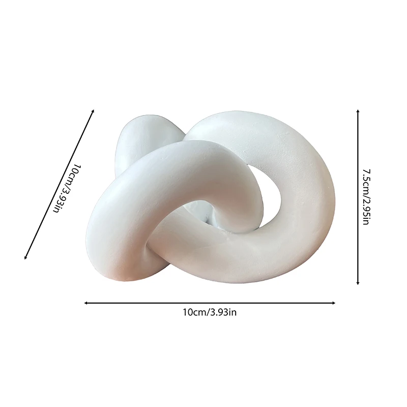 Węzeł z żywicy Decor Chain Link Decor White Rool Coffee Table Decor Book Shelf Decor Accents Home Decor Console Table Decor Items