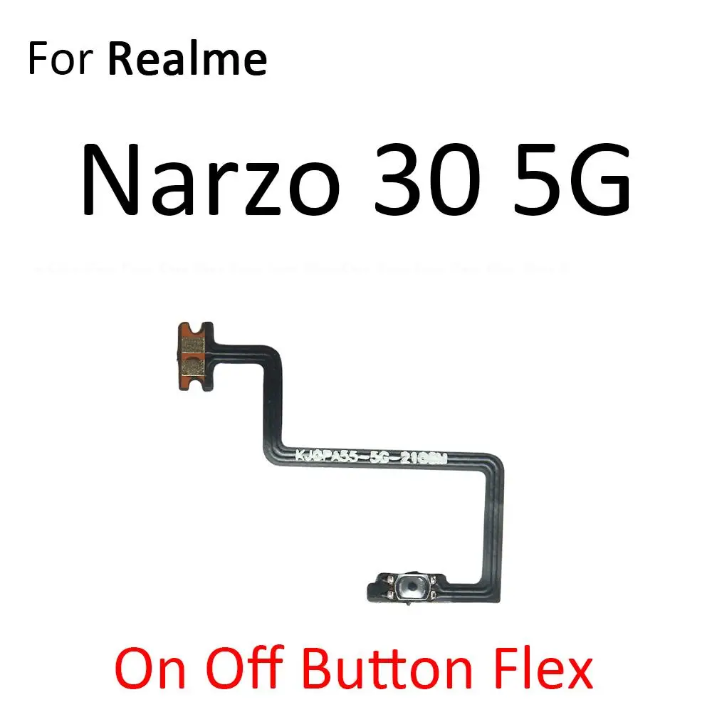 Power ON OFF Mute Switch Control Key Volume Button Flex Cable For OPPO Realme Narzo 30 30A 50 50i 50A Prime Pro 4G 5G Parts