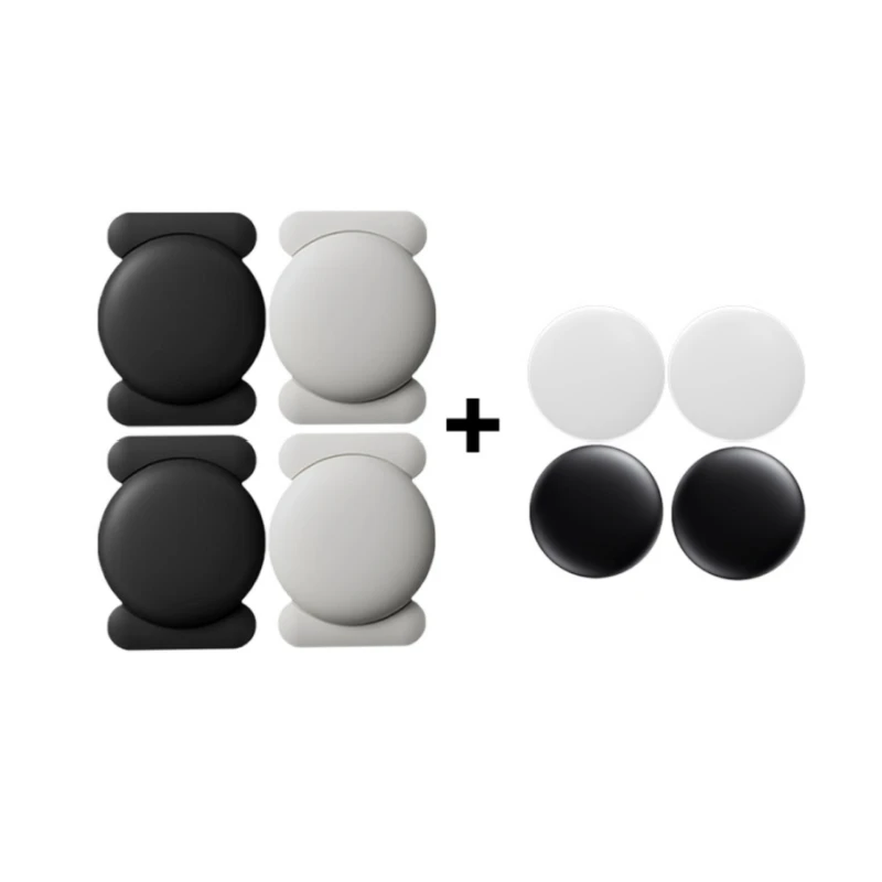 4er-Pack IOS GPS Smart Tag für Apple Find My Tracker Kits mit starker magnetischer Saugnapf, Silikonhülle, Anti-Verlust für Skateboard-Auto