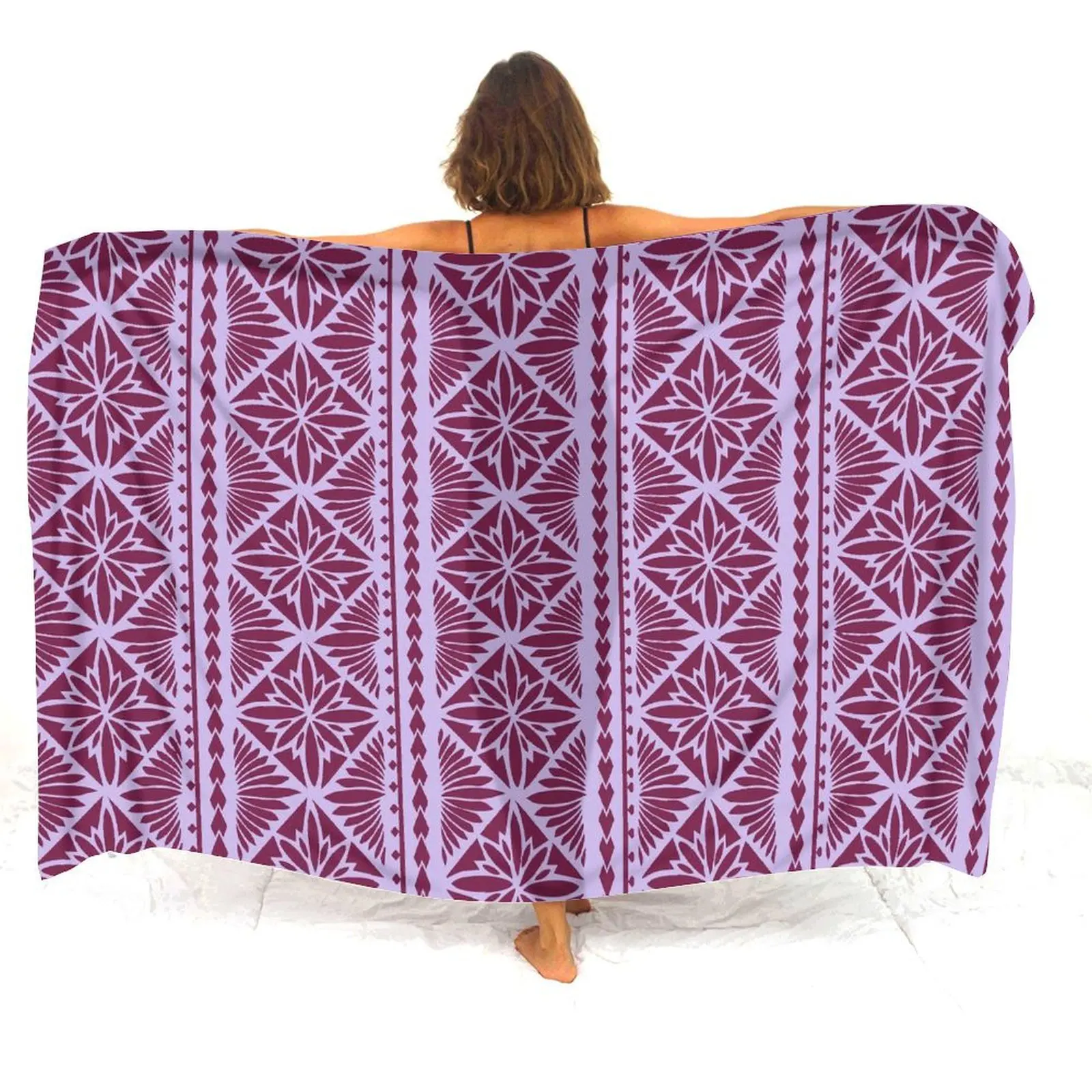 New Summer Sarong Samoa Fiji Islands Print Custom Polynesian Tribal Ethnic Ladies Sarong Quick Drying Drape Free Shipping