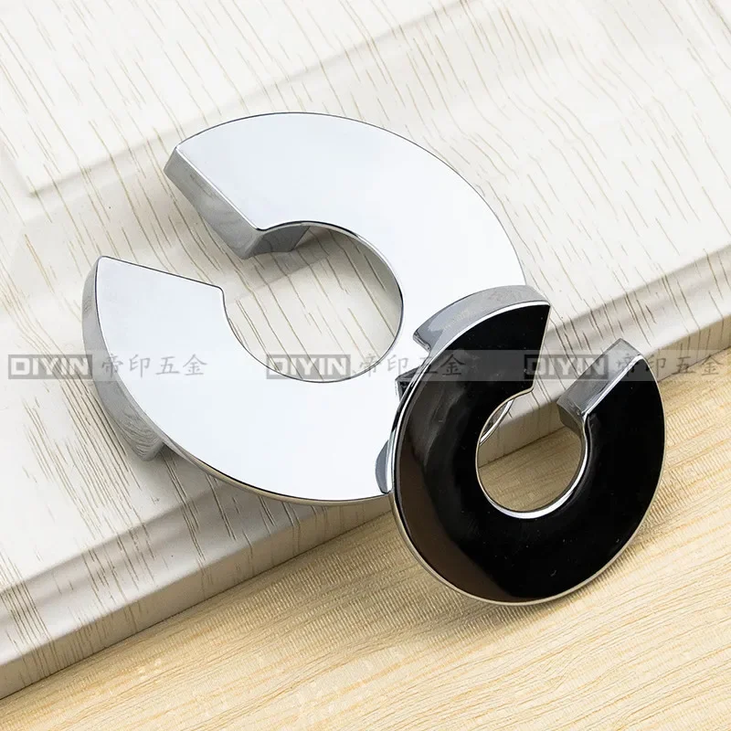 Semi-circular chrome plated bright handle cabinet door handle C-shaped small handle