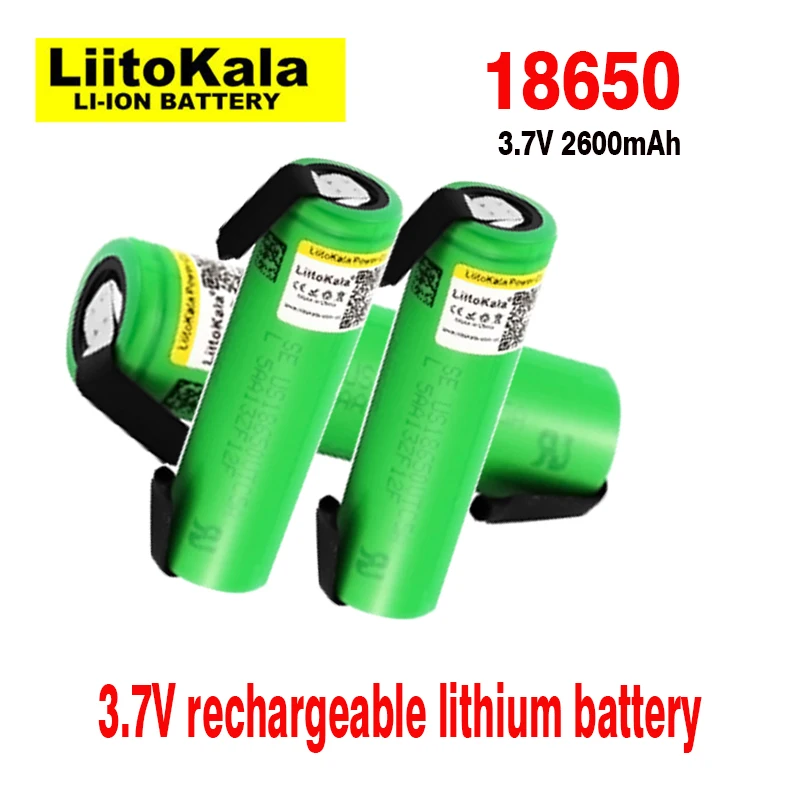 100% original LiitoKala VTC5A 18650 2600mAh 3.7V 20A discharge rechargeable battery for replacing electric vehicle batteries, to