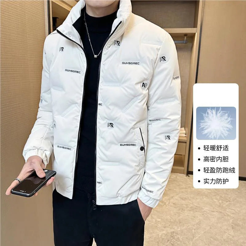 

Winter White Duck Down Jackets Men Trendy Short Thickened Lightweight Down Coats Man Puffer Jacket casacas para hombre JK-124