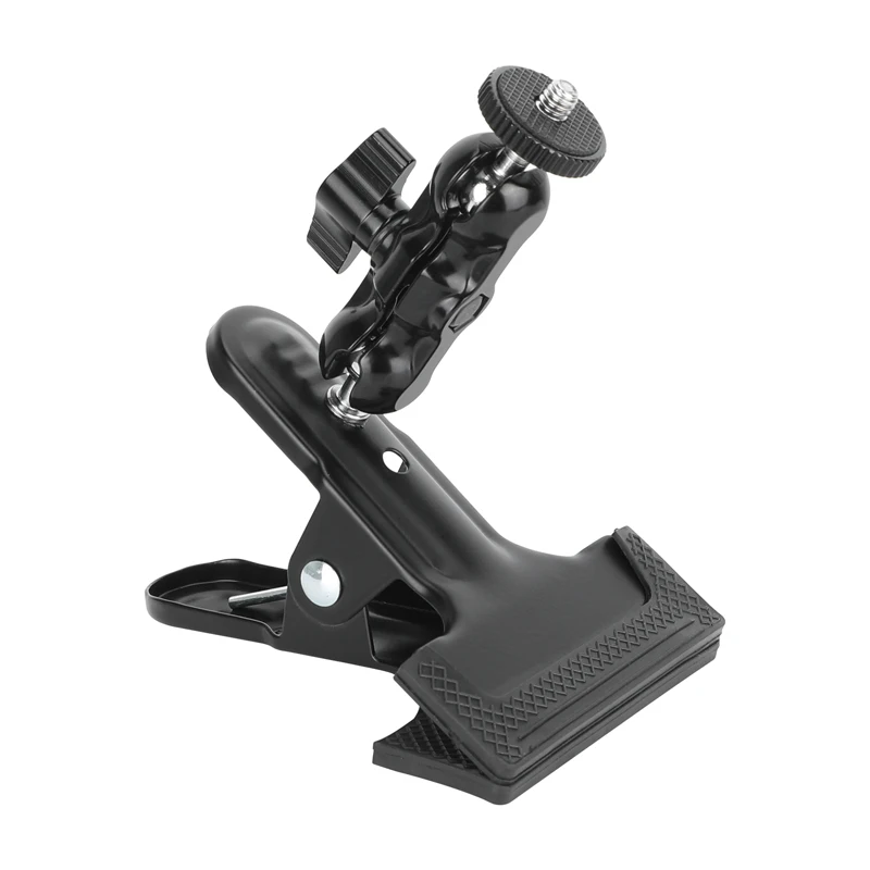 CAMVATE Heavy-Duty Spring Clip Clamp Holder with Ball Head Extension Magic Arm For Small Camera LCD Monitor Video Light Phone