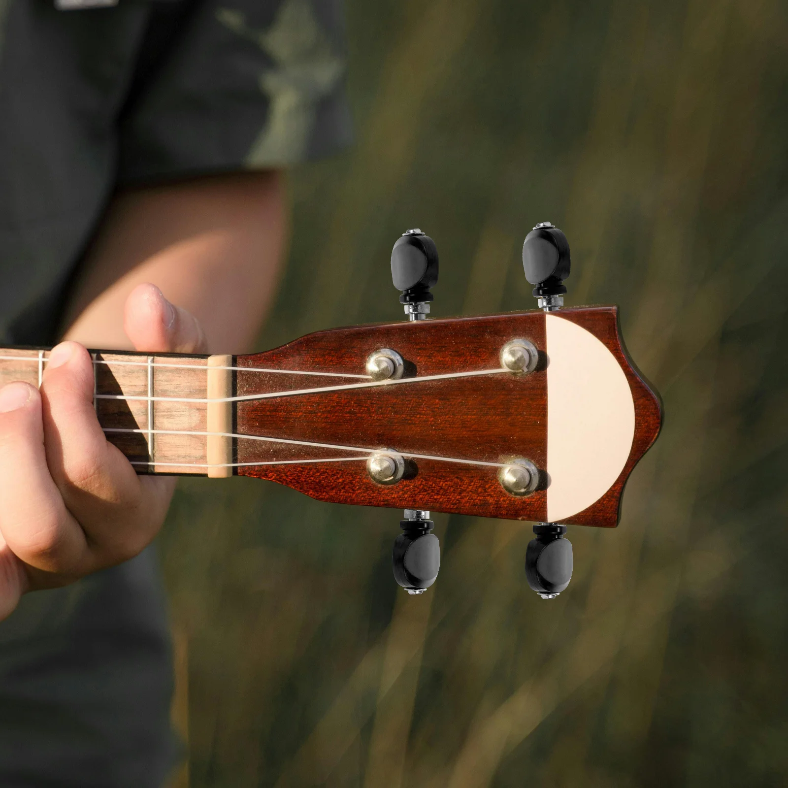 

4pcs Ukulele Tuning Pegs Universal Replacement For Strings Black Handle Musical Instrument Parts Beginner Accessories