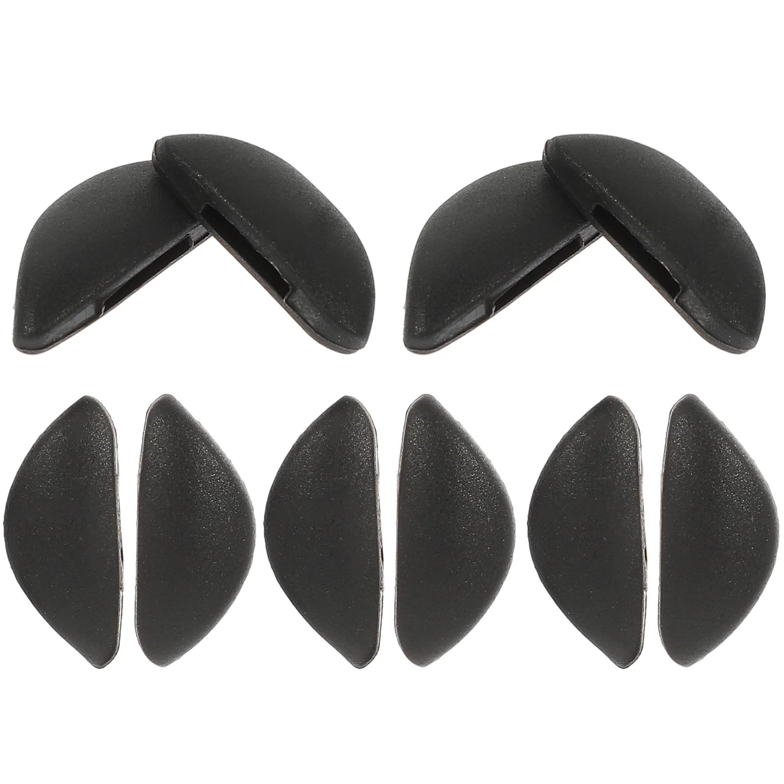 10 Pairs Glasses Silicone Nose Pads Eyeglasses Repair Parts Optical Ear Frame Anti-slip Soft Support