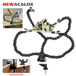 NEWACALOX-Soporte de PCB para soldadura, herramienta de reparación de soldadura, con tornillo ajustable, para mesa y Escritorio