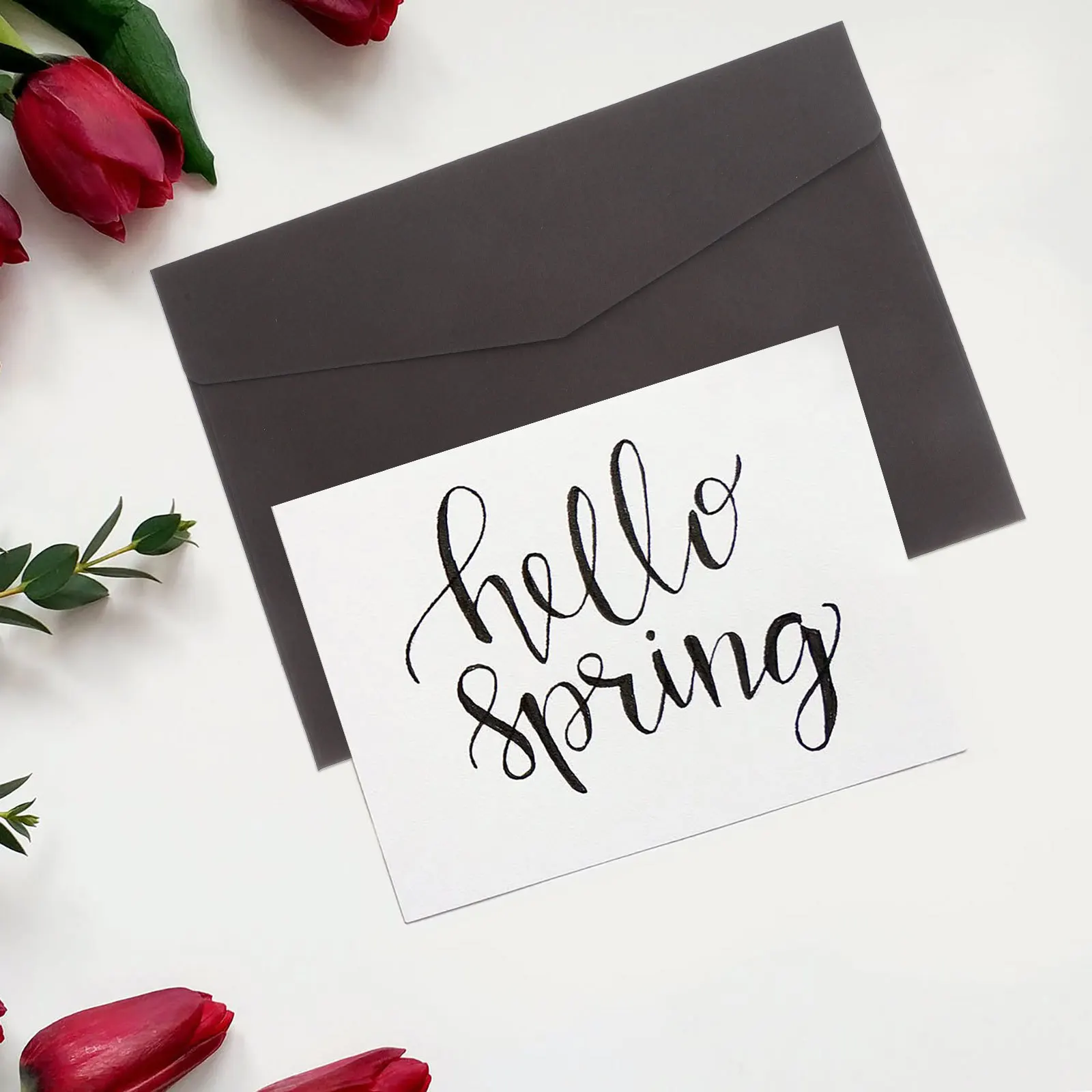 

1Set Business Solid Color Kraft Envelope Brown Simple Style Self Seal Invitation Letter Greeting Mailing Supply