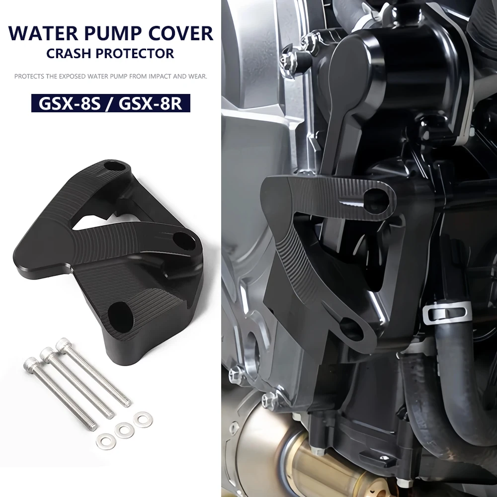 

Motorcycle CNC Aluminium Water Pump Cover Guard Crash Protector for Suzuki GSX-8S GSX8S 2023 2024 GSX 8R GSX-8R GSX8R 2025 2026