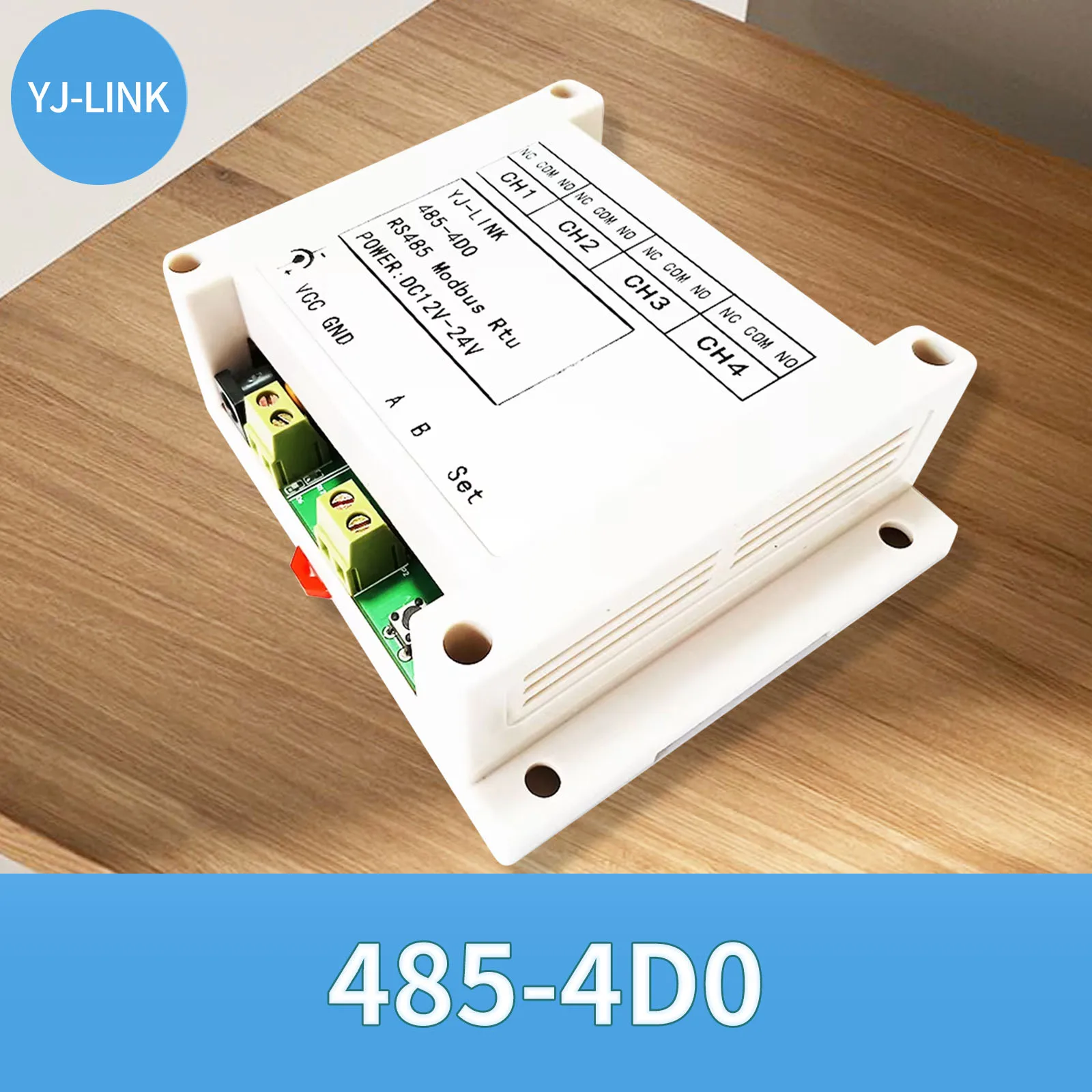 485-4DO RS485 4-Channel Relay Remote Control Switch Delay Output Modul Modbus Rtu