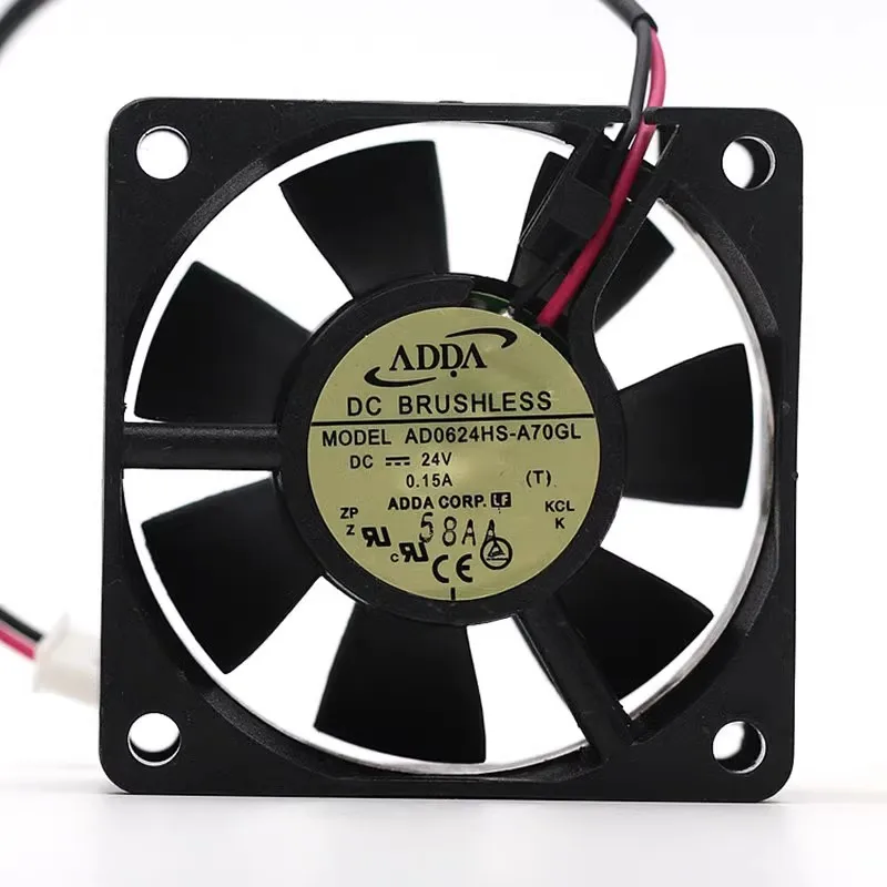 

New original AD0624HS-A70GL 6025 24V 0.15A 6CM 2-wire frequency converter cooling fan