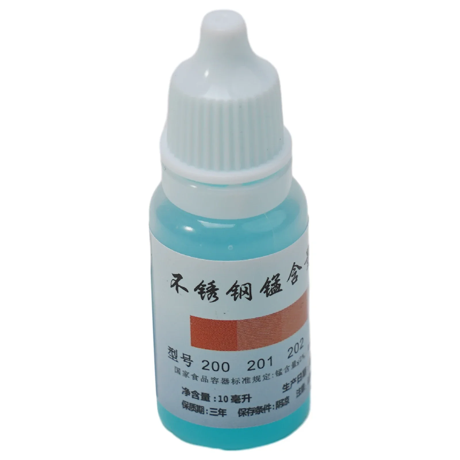 GLUE 1 X 1/2 \" Testing Solution Stainless Steel In304steel Manganese Reagents Testing Solution 30 Seconds Red