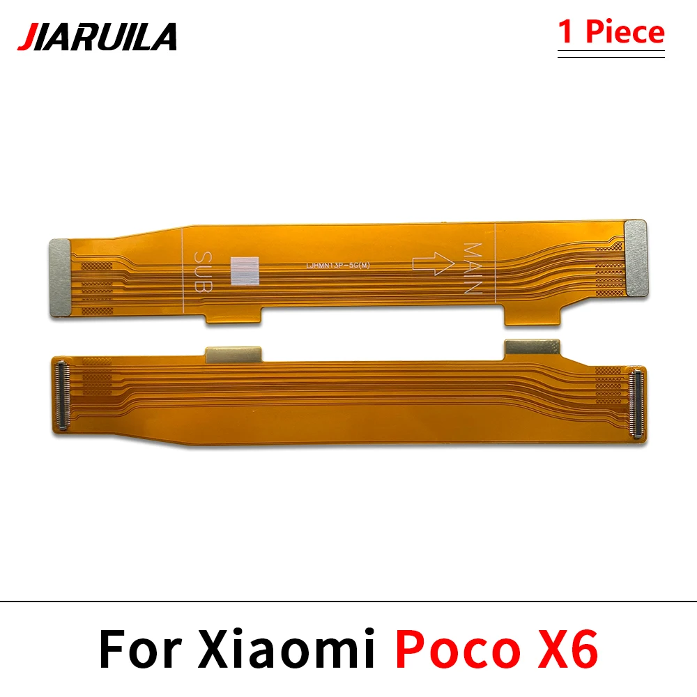 USB Charging Port Microphone Dock Connector Board Main FPC Motherboard Connect Mainboard Flex Cable For Xiaomi Poco X6 / X6 Pro