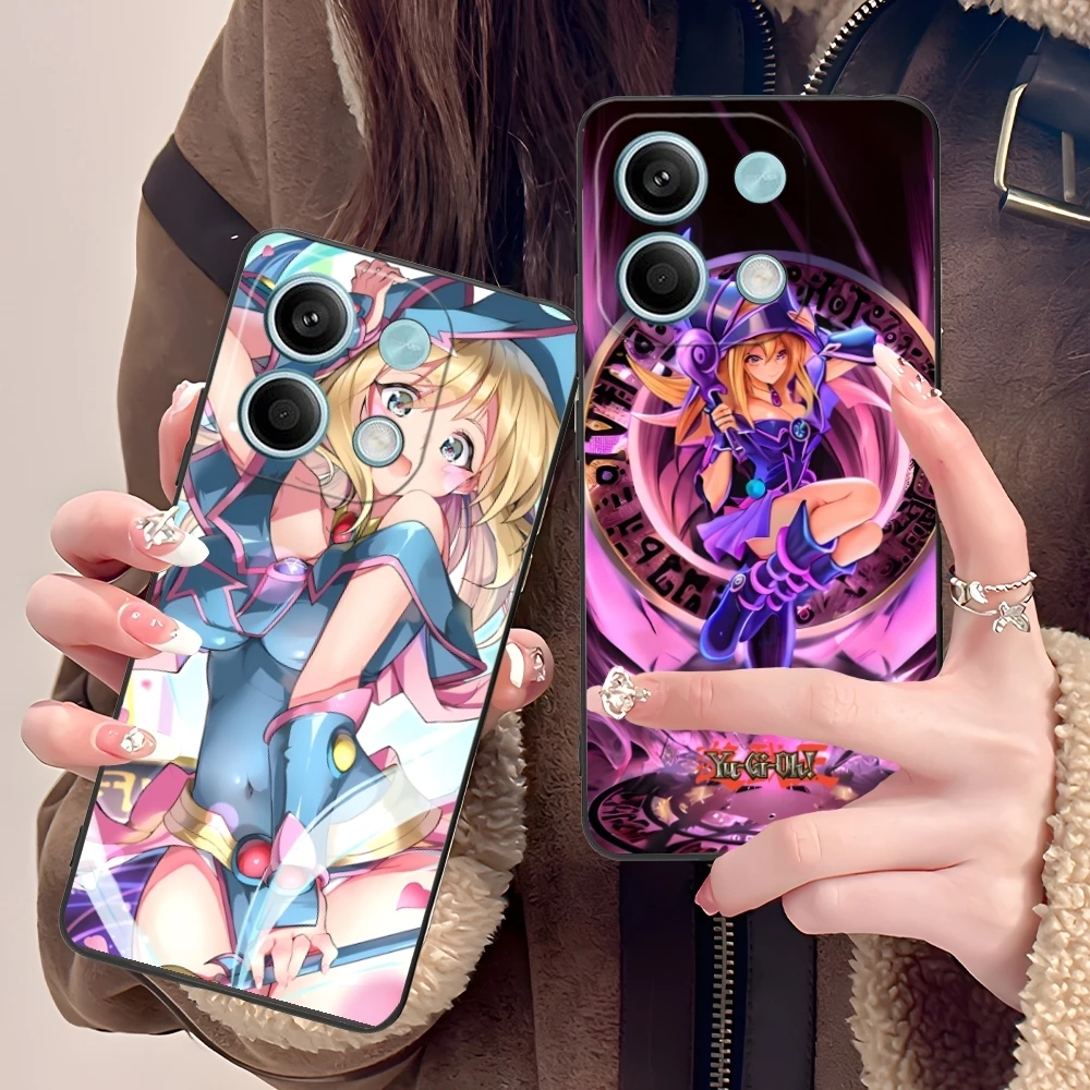 Yugioh Dark Magician Mobile Phone Case for Xiaomi POCO M6 M5 M4 M3 X6 X5 X4 X3 F6 F5 F4 F3 F2 C40 Pro GT 5G Black Cover Shell