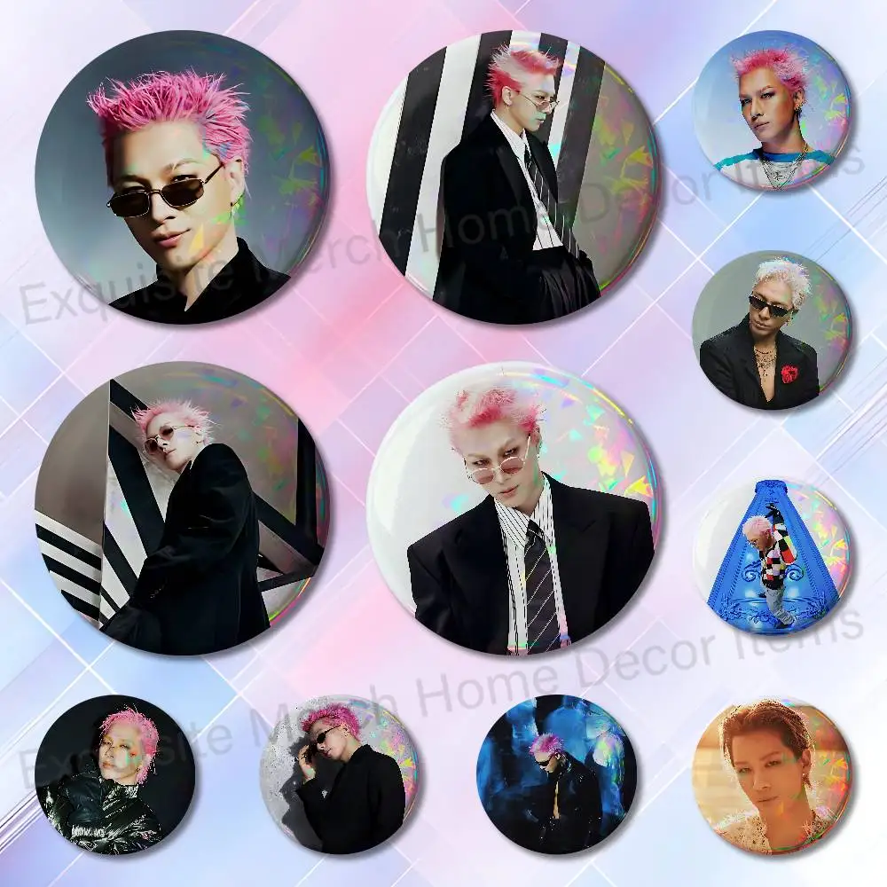 Singer T-Taeyang BiiiG Badges Round Itabag Decoration IP Peripheral Products 58mm 44mm 32mm 75mm 25mm Mini