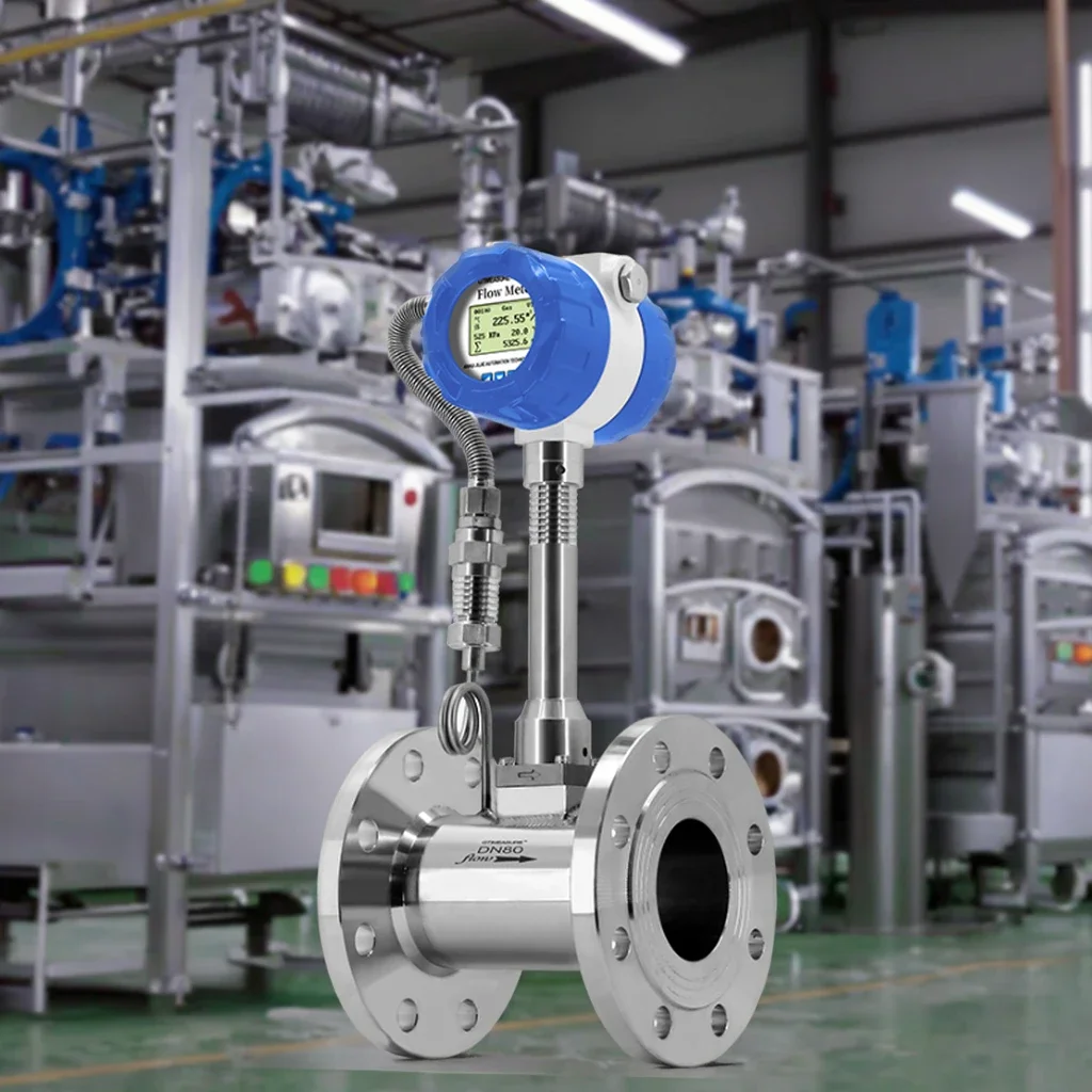 

2026 High Temperature Industrial Vortex Flow Meter for Liquid Gas 350 Degree Steam Flow Meter Natural Gas Pipelines Vortex Flowm