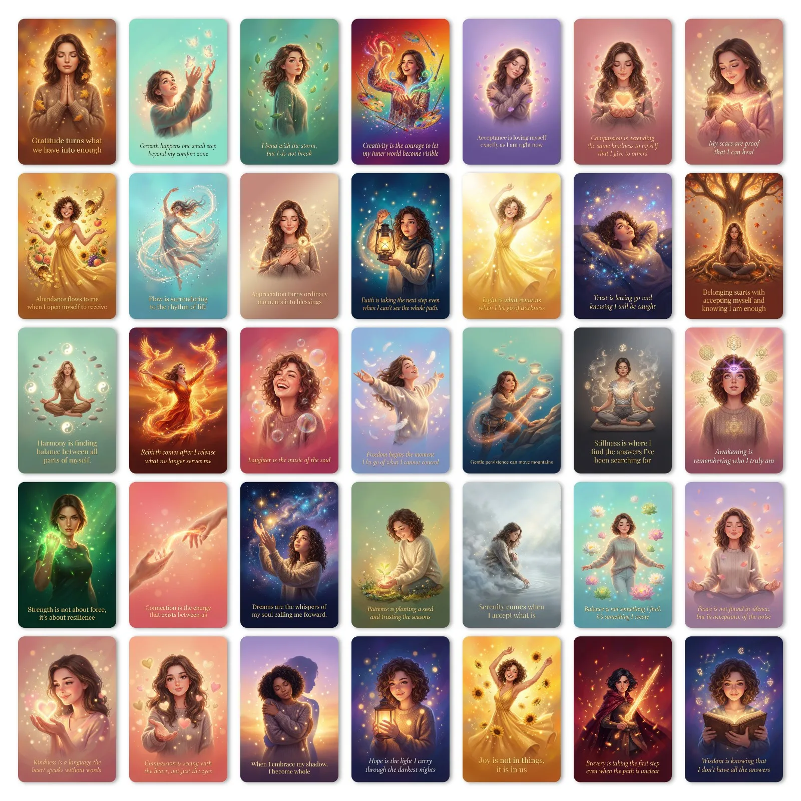 36 Stück realistische emotionale Karten, inspirierende Karten zum Ausdruck der eigenen Emotionen, dekorative Geschenkkarten – Detail 5