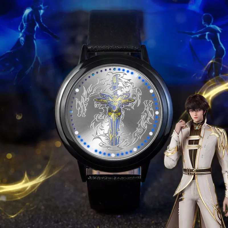 Throne Of Seal LED Watch Long Haochen Sheng Caier Waterproof Anime Manga Role Action Figure Gift