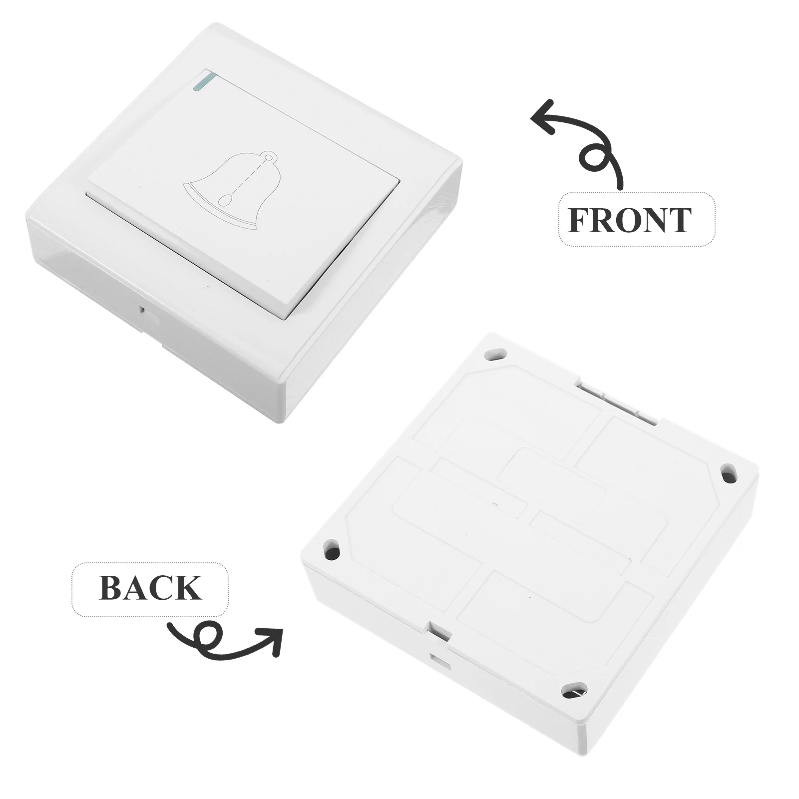 Placa de pared de salida de interruptor de timbre para sistema de Control de acceso, cubierta de botón de alta potencia