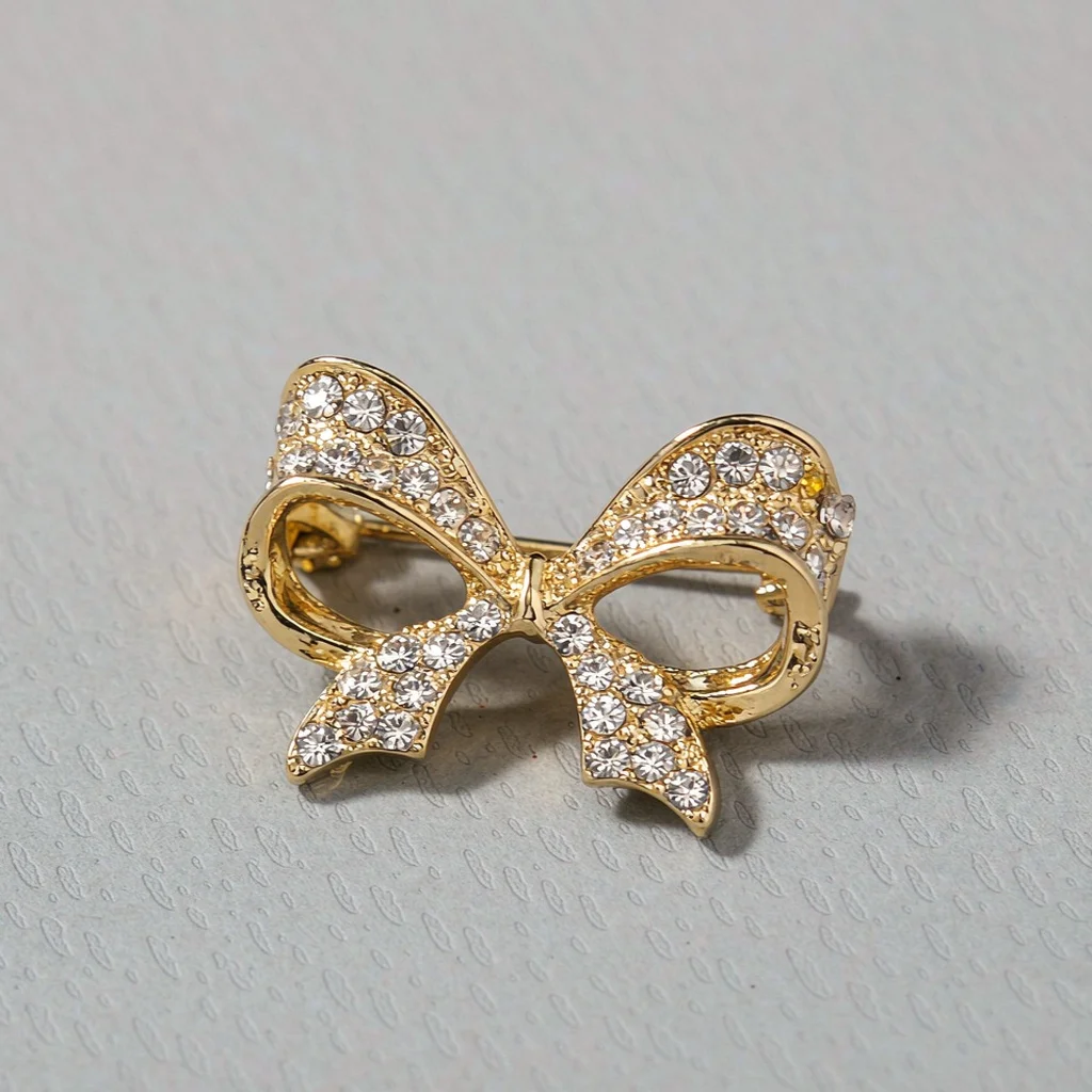 New Exquisite Brooch, High-End Scarf Clip, Anti-Exposure Brooch, Women's Suit Pin, Simple Pin, Unique, Versatile, Diy, High Aesthetic Value, Shoe Badge, Shoe Accessory, Best Match, Decorative Buckle, Brooch, European Retro, Corsage, Badge Brooch, Couple, Bow Tie Accessory