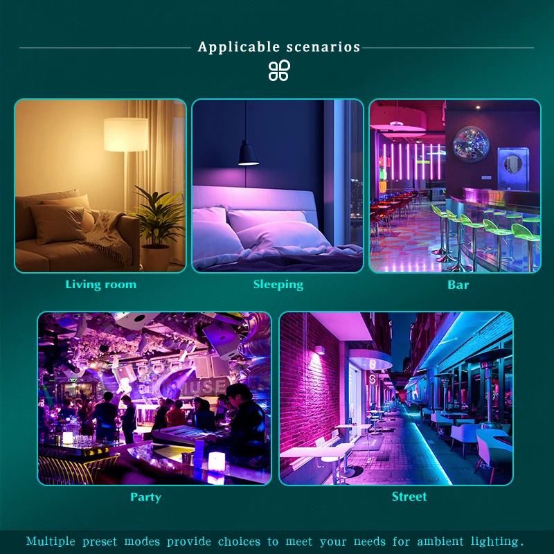 E27 Remote Control Lamp Led RGB Light Dimmable AC220V 7W RGBW Led Lamp Colorful Changing Bulb Led Lampada RGBW White Decor Home