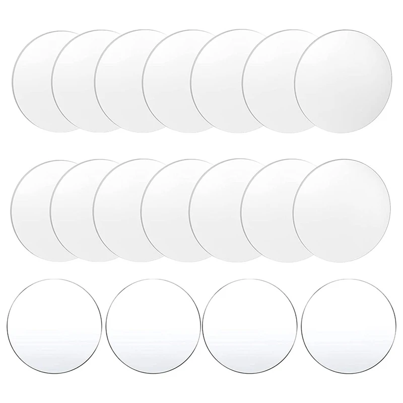 18 Pcs Clear Acrylic Disc 4 Inch Circle Acrylic Sheet Thick Circle Acrylic Rounds Blanks Acrylic Panel For DIY Crafts