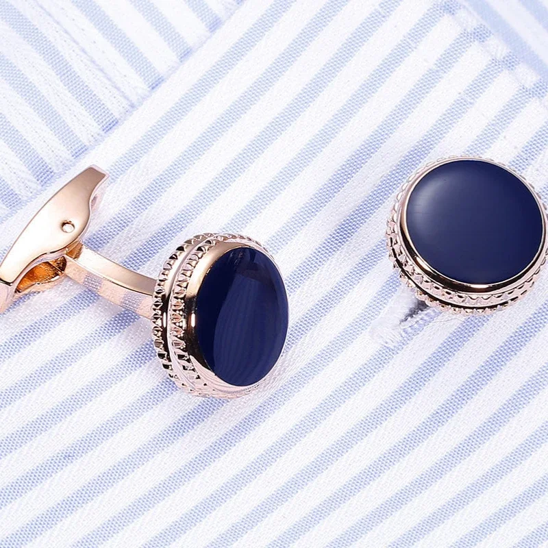 Simple French Cufflinks ผู้ชาย OL สไตล์เสื้อปุ่มพลาสติกอีพ็อกซี่ Cuff Links ขายส่งธุรกิจโปรโมชั่นกิจกรรมของขวัญ