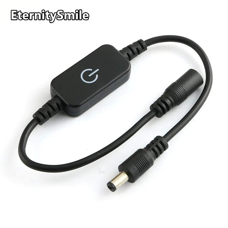 LED Monocromático Controlador Touch Switch, Mini, Em Linha, 12V-24V, Ajuste Interruptor de Luz