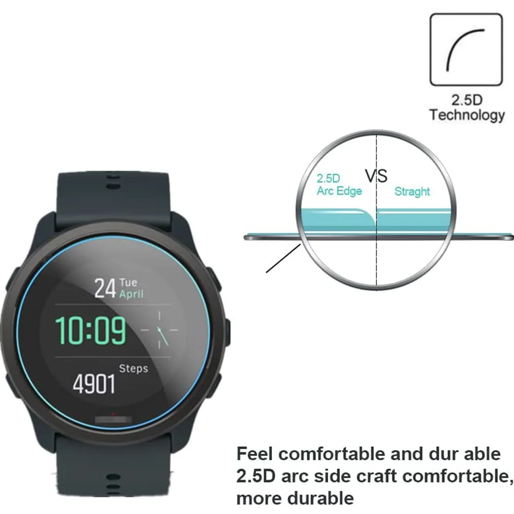 Tempered Glass for Suunto 5 Peak 43mm Screen Protector Anti-Scratch for Suunto 5 Peak 43mm Smartwatch Accessories