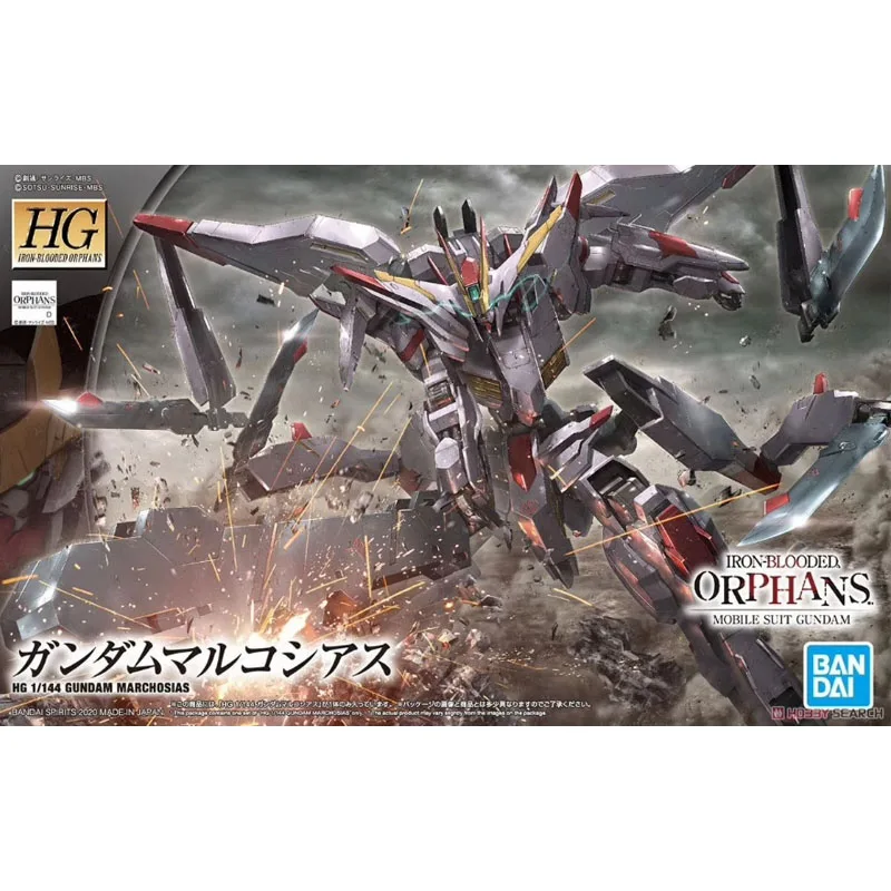 HG IBO 1/144 건담 마르코시아 반다이 애니메이션 모델 장난감, 액션 피규어 선물, 소장용 장식품, 남아용 정품