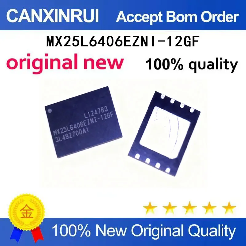 

(5-100 Pieces) MX25L6406EZNI-12GF QFN brand new in stock