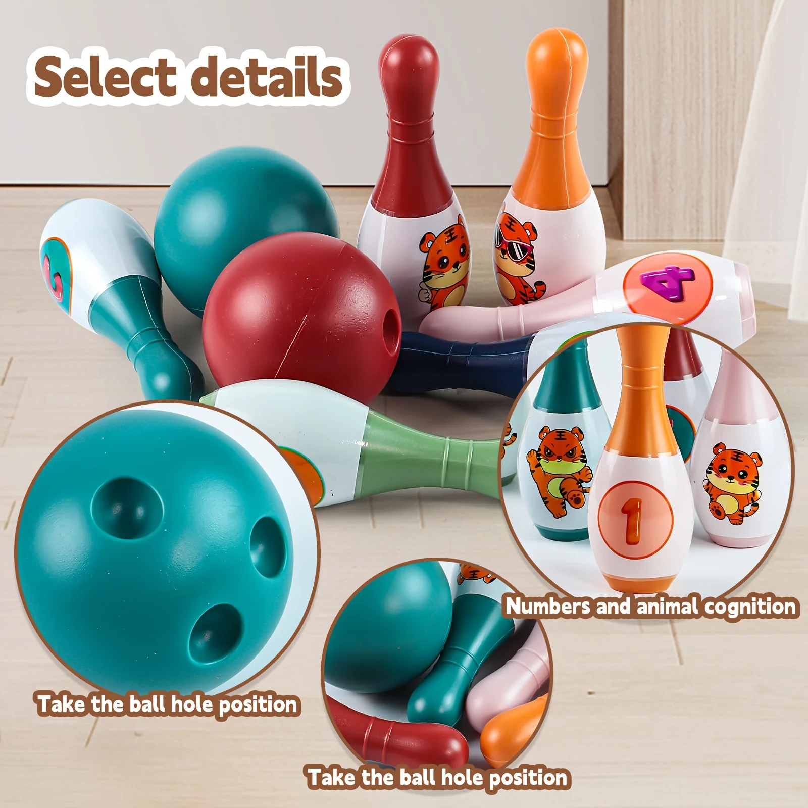Children's bowling toys, indoor and outdoor sports toys, children's Christmas gifts, New Year gifts