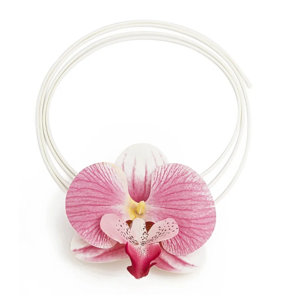 

Pin Vacation Flower Brooch Exquisite Beach Moth Orchid Hair Clip Soft Fashion Butterfly Orchid Choker Girls