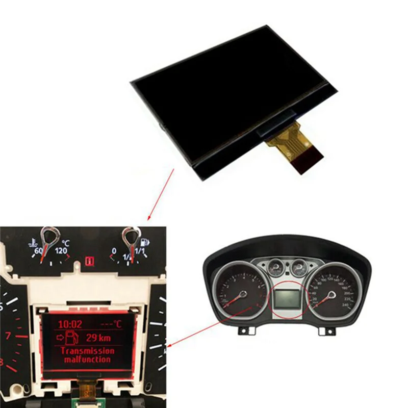 A11F-Car Instrument Cluster Dashboard Car LCD Display For Ford Focus C-Max Galaxy Kuga