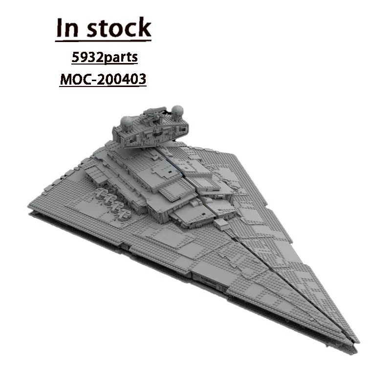 MOC-200403 نموذج مكعبات بناء سفينة حربية فضائية جديدة، 5932 قطعة، هدية لعبة للأولاد والأطفال لعيد الميلاد وعيد الميلاد #2