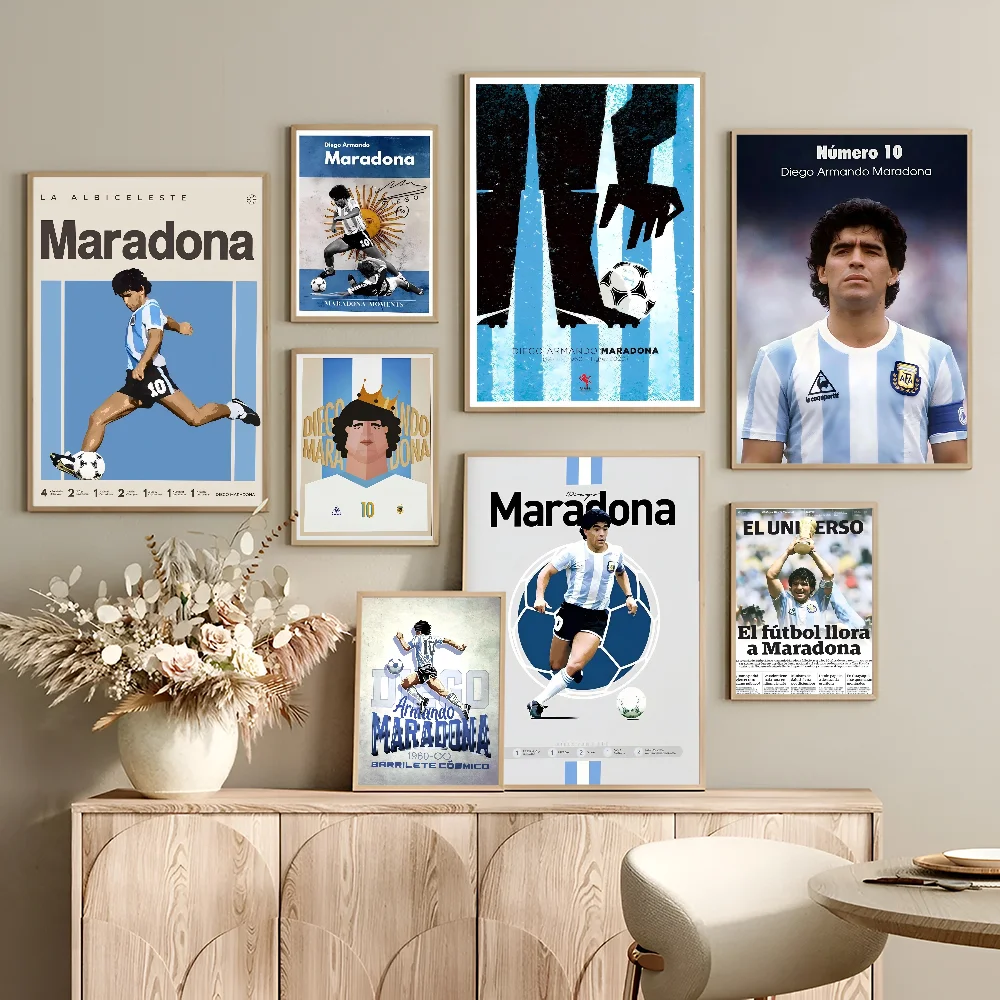 Diego A-Armando M-Maradona Classic Movie Posters HD Quality Poster Wall Art Painting Study Nordic Home Decor