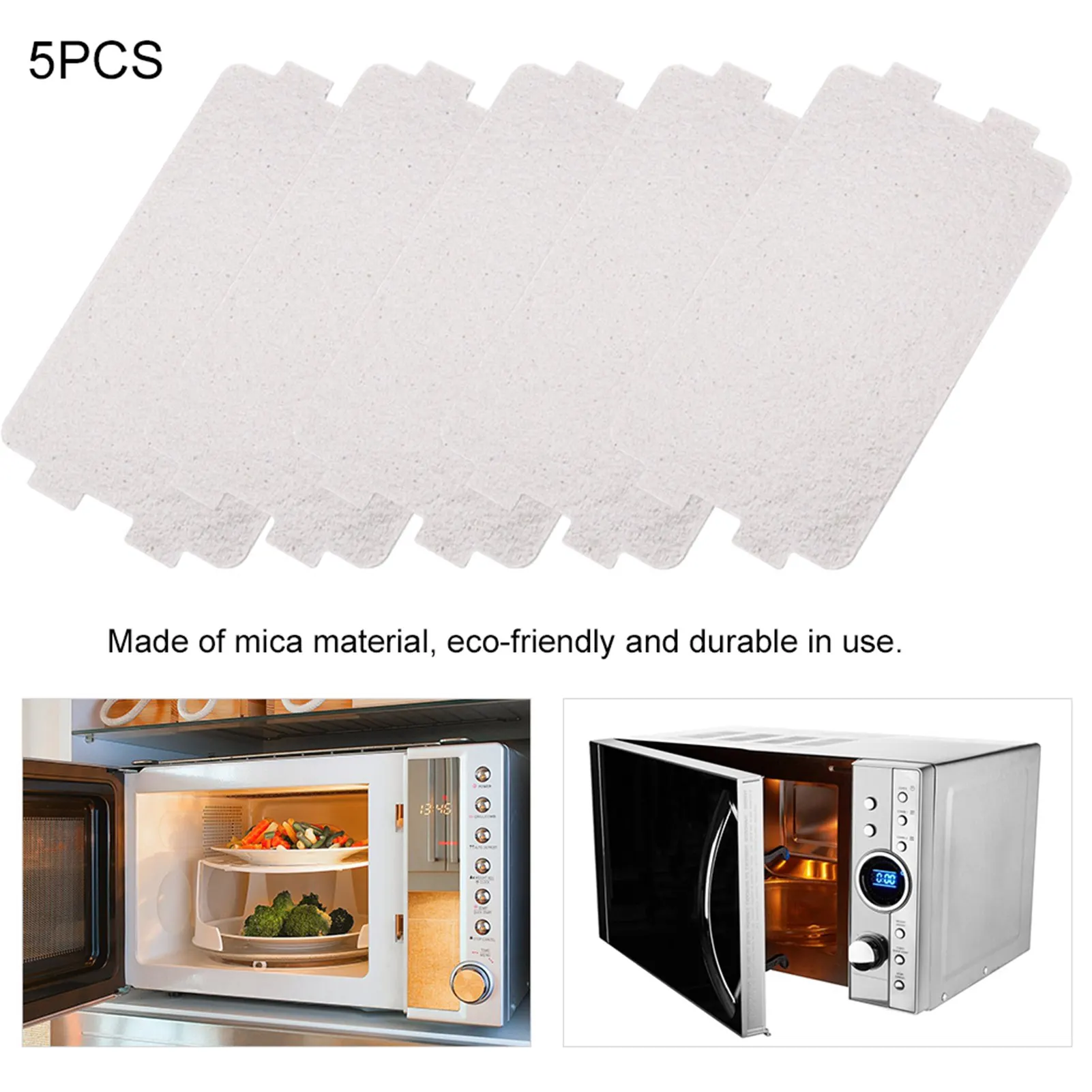 5PCS Universal Microwave Oven Mica Sheet Wave Guide Waveguide Cover Sheet Plates Mica Plate Replacement Repairing Accessory