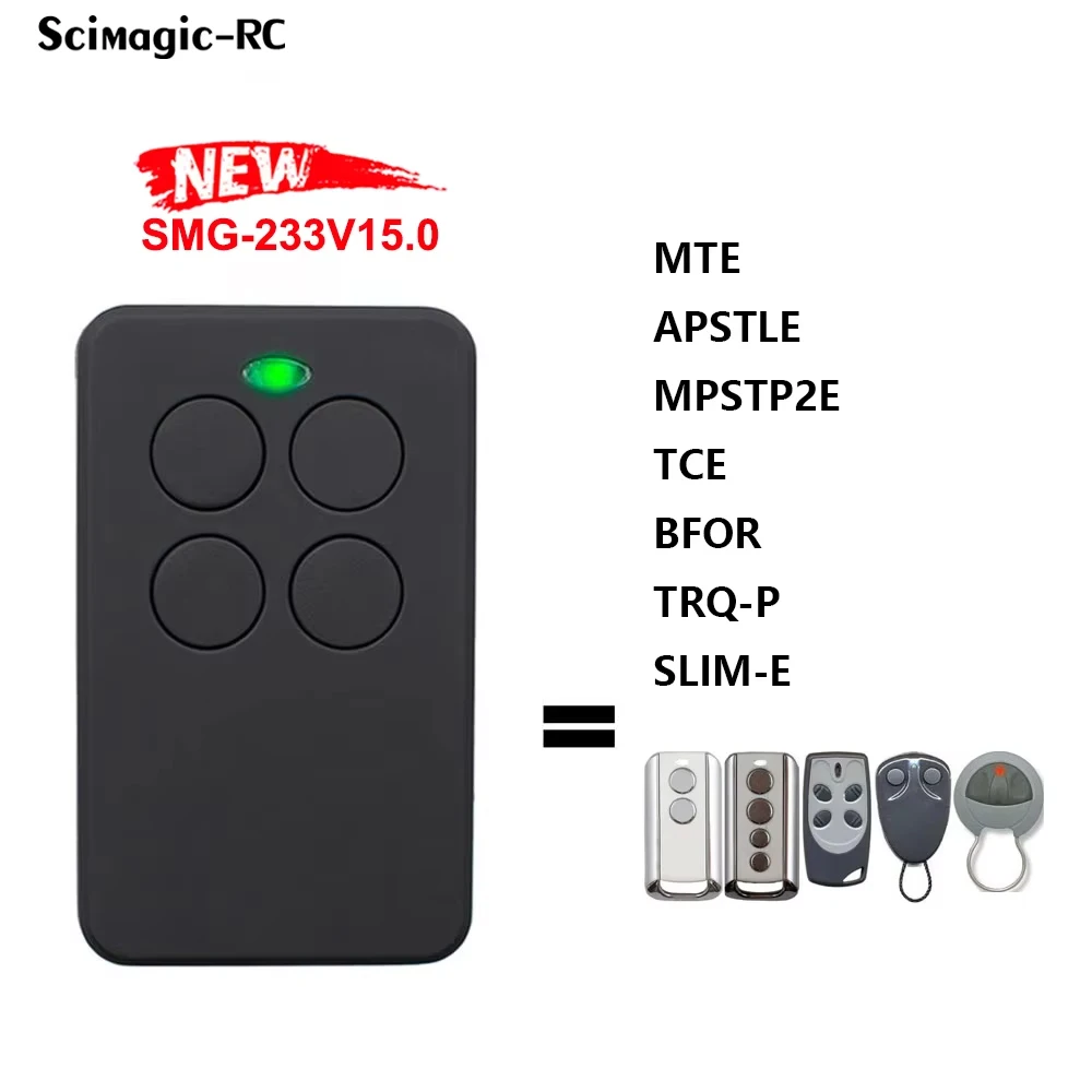Clone MPSTPLE Remote Control TC4E MPSTP2E BFOR TRQ-P Garage Gate Door Opener 433MHz 433.92 MHz Rolling Code Replacement